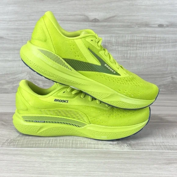 Brooks Adrenaline GTS 24 Men's size 13 Running Shoe Acid Lime Green Sneaker - Picture 7 of 10